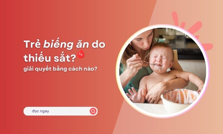 Trẻ biếng ăn do thiếu sắt? giải pháp nào cho mẹ? Trẻ biếng ăn do thiếu sắt? giải pháp nào cho mẹ?